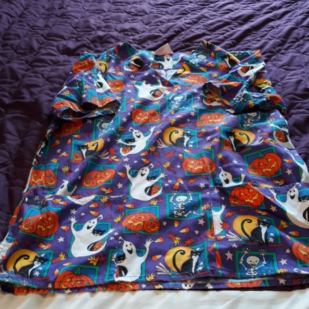Halloween Scrub top